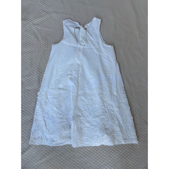 Eci New York Floral A-Line Dress Tie Back Midi | Ivory | Women's Size Medium‎ - Picture 8 of 11